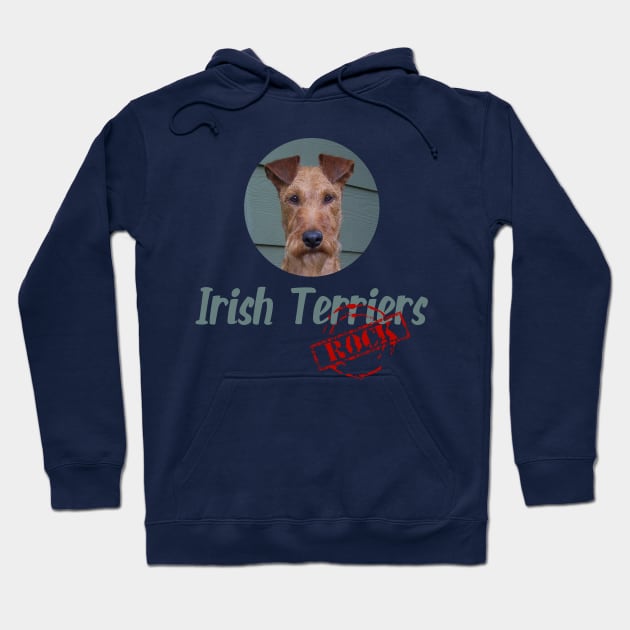 Irish Terriers Rock! Hoodie by Naves